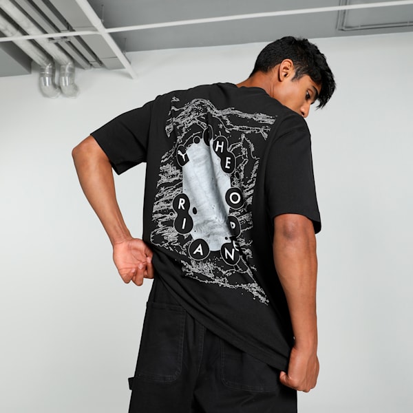 GRAPHICS "The Open Air" Men's Relaxed Fit Tee, PUMA Black, extralarge-IND